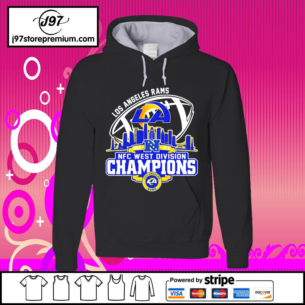 Run the west los angeles rams 2022 nfc west division championship shirt,  hoodie, longsleeve tee, sweater