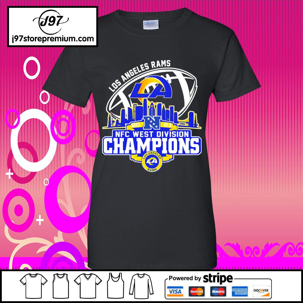 Los Angeles Rams NFC west division champions 2021 shirt, hoodie, sweater,  long sleeve and tank top