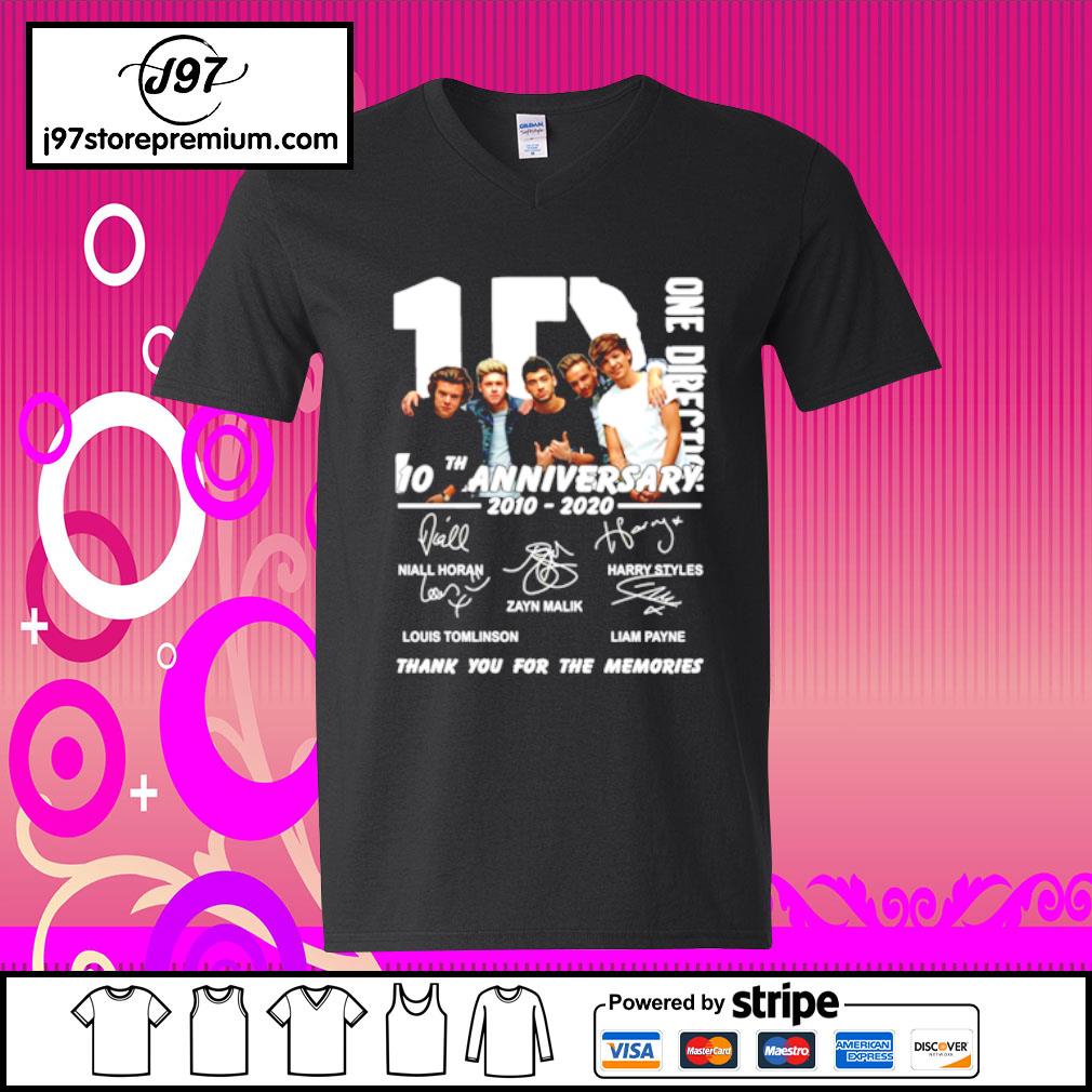 one direction 10th anniversary t shirt